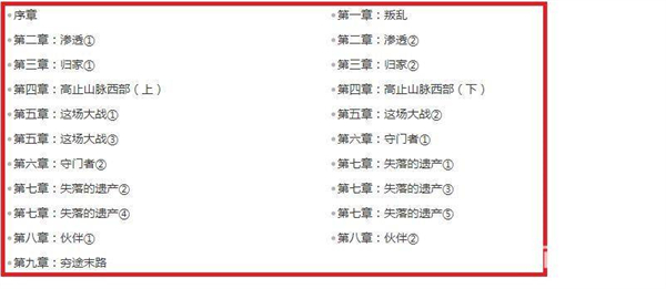 神秘海域失落的遗产有几章