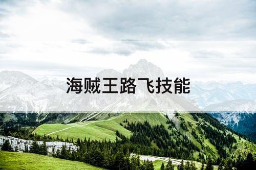 海贼王路飞技能