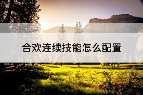 合欢连续技能怎么配置