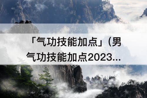 「气功技能加点」(男气功技能加点2023)