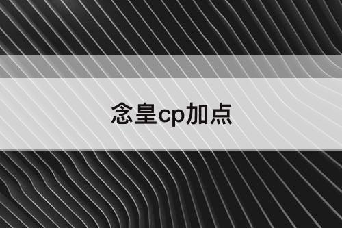 念皇cp加点