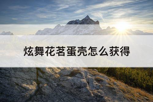 炫舞花茗蛋壳怎么获得