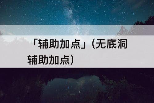 「辅助加点」(无底洞辅助加点)