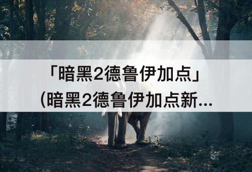 「暗黑2德鲁伊加点」(暗黑2德鲁伊加点新人指导：暴力狼)
