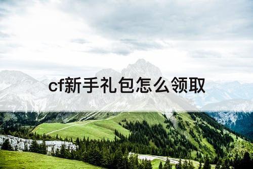 cf新手礼包怎么领取