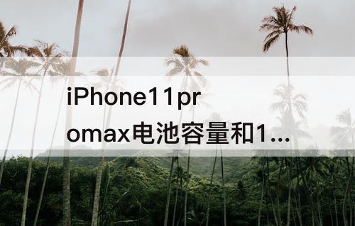 iPhone11promax电池容量和12promax