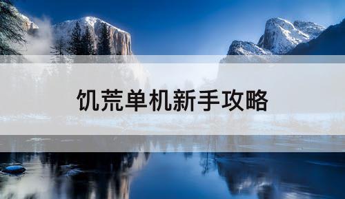 饥荒单机新手攻略