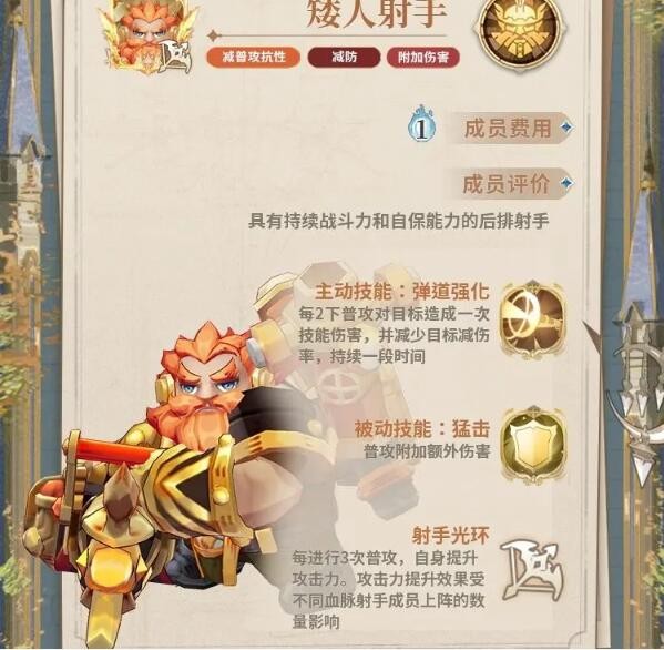 《不朽家族》矮人血脉资料分享
