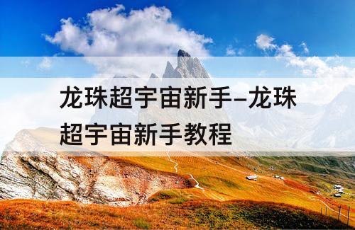 龙珠超宇宙新手-龙珠超宇宙新手教程