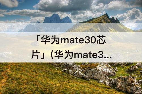 「华为mate30芯片」(华为mate30芯片型号)