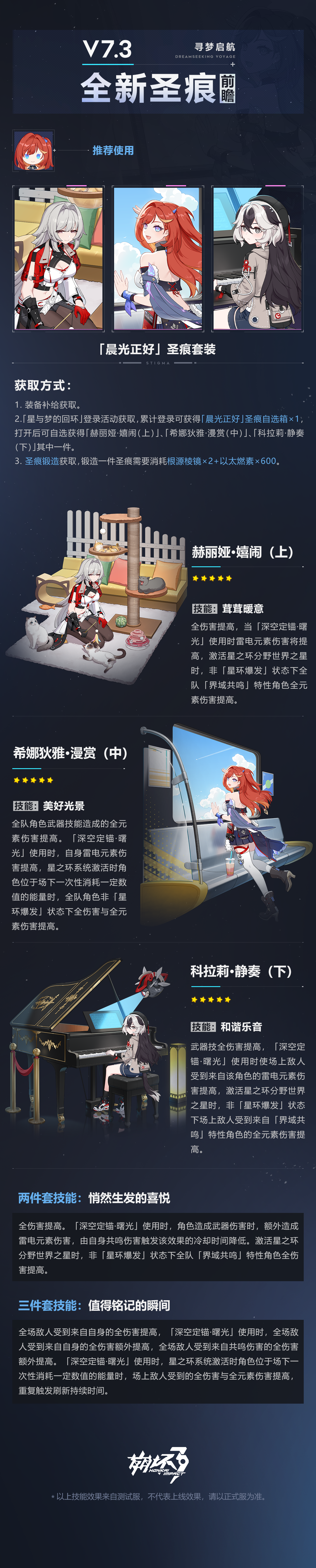 崩坏3晨光正好圣痕套装怎么获得 崩坏3晨光正好圣痕套装获取方法图1