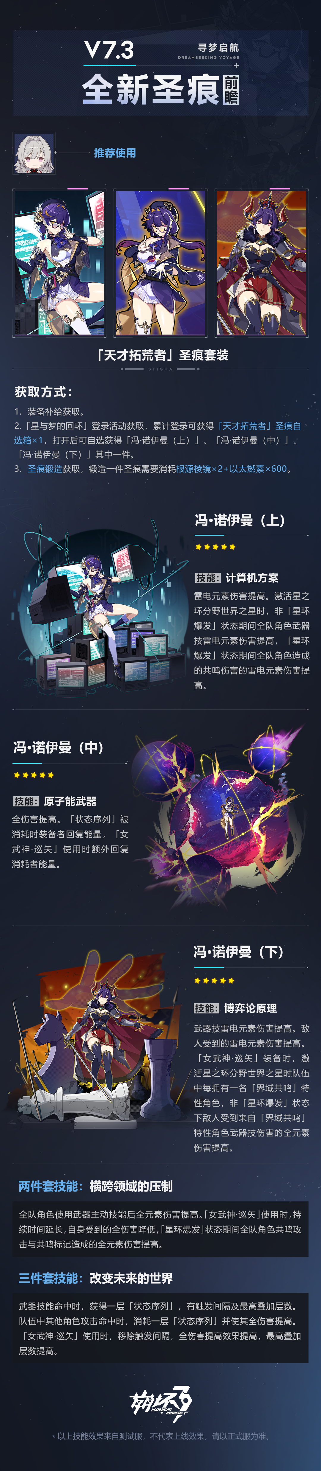 崩坏3V7.3女武神巡矢推荐装备分享 崩坏3V7.3女武神巡矢推荐装备分享图2