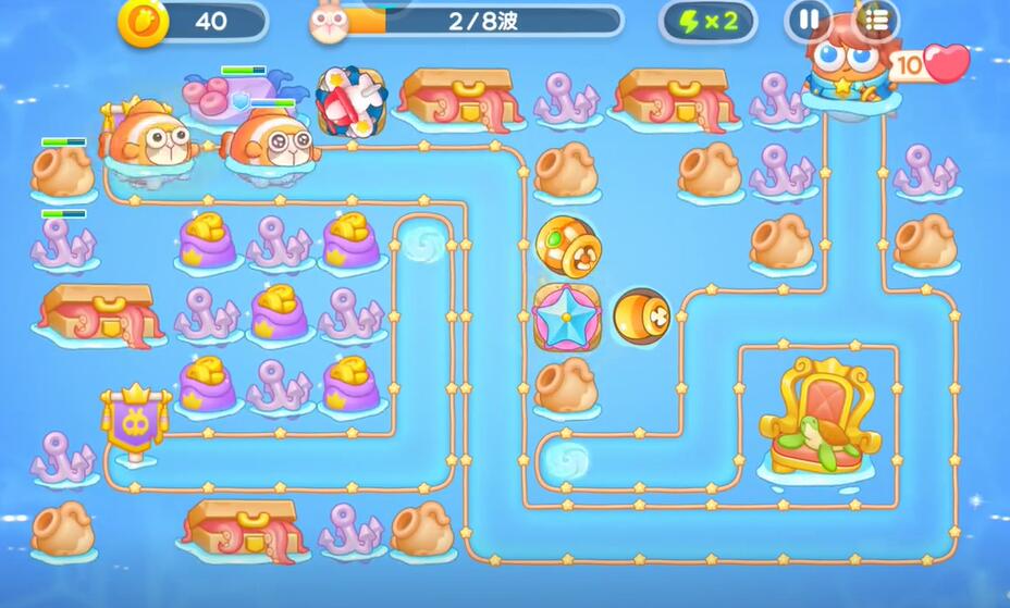 保卫萝卜4海的闺女第34关怎么过 保卫萝卜4海的闺女34关攻略图2