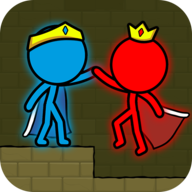 红色和蓝色火柴人动画跑酷手机免费版下载
