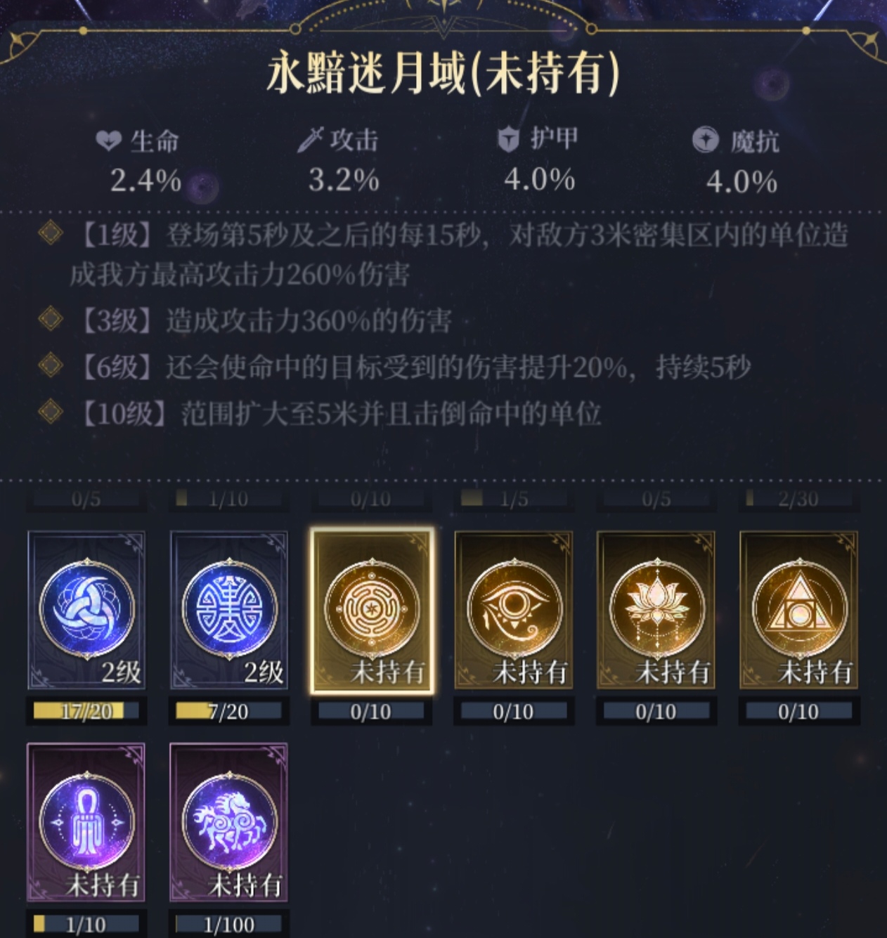 《不朽箴言》命轮系统图腾详解