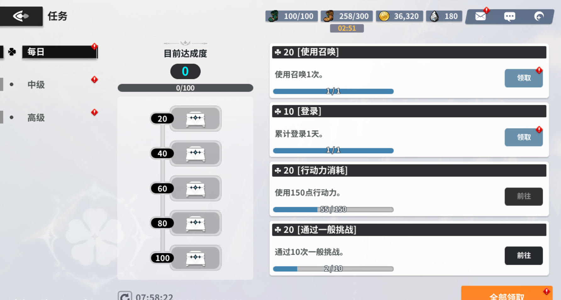 《黑色四叶草魔法帝之道》首日开荒攻略教程