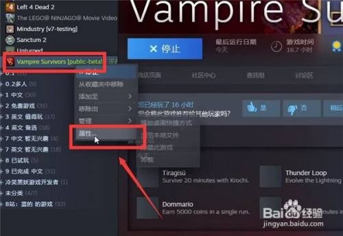 吸血鬼幸存者调整中文教程