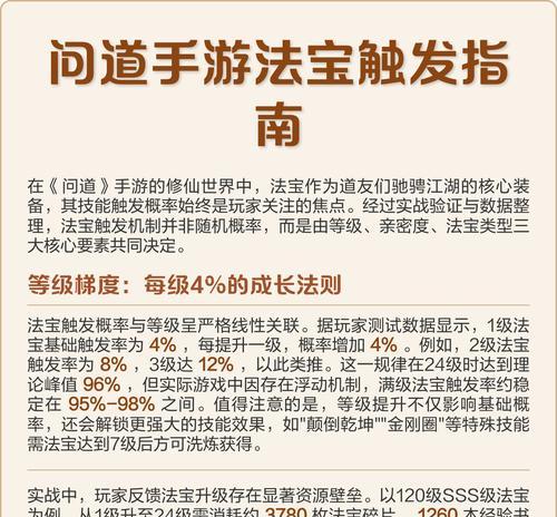 问道法宝亲密度提升方法是什么？