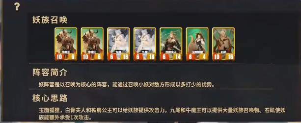 《千机阵》九尾阵容搭配攻略