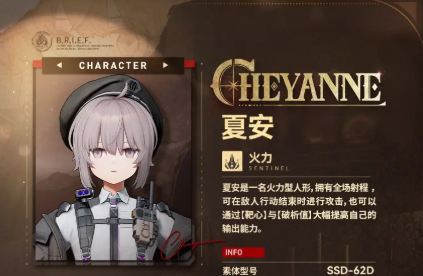 《少女前线2追放》夏安技能介绍