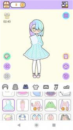 粉彩女孩换装