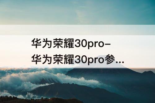 华为荣耀30pro-华为荣耀30pro参数详细参数