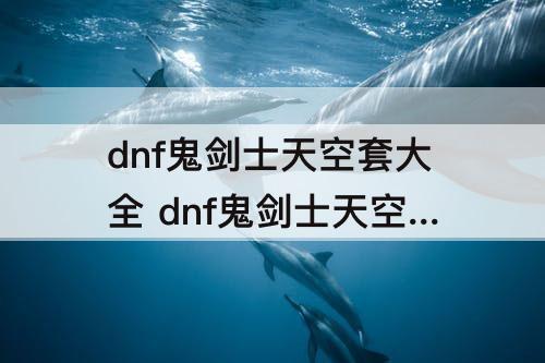 dnf鬼剑士天空套大全1到13
