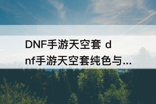 dnf手游天空套纯色与杂色的区别