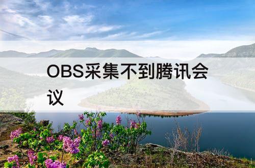OBS采集不到腾讯会议