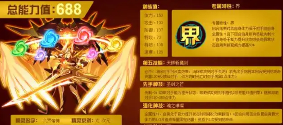 《赛尔号巅峰之战》六界帝神强度介绍