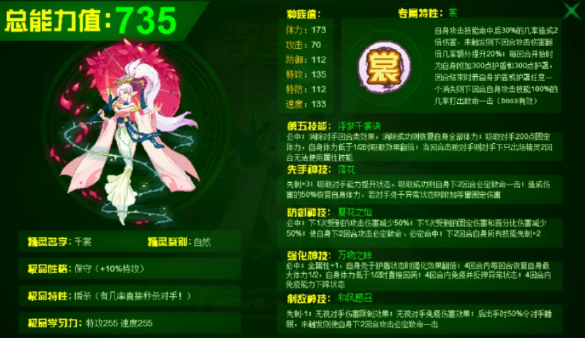 《赛尔号巅峰之战》千裳强度介绍