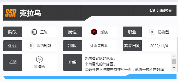 《胜利女神新的希望》克拉乌介绍