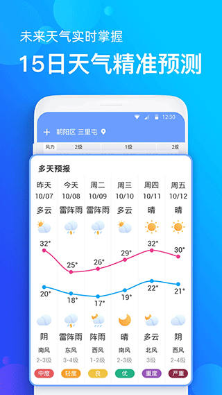 手机天气预报app