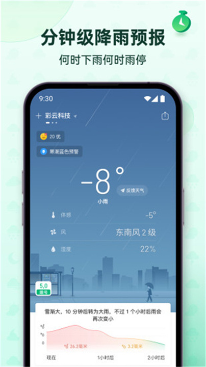 彩云天气几点几分下雨下载