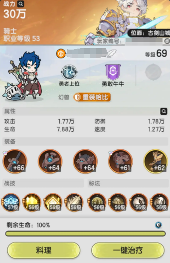 《仗剑传说》骑士玩法介绍