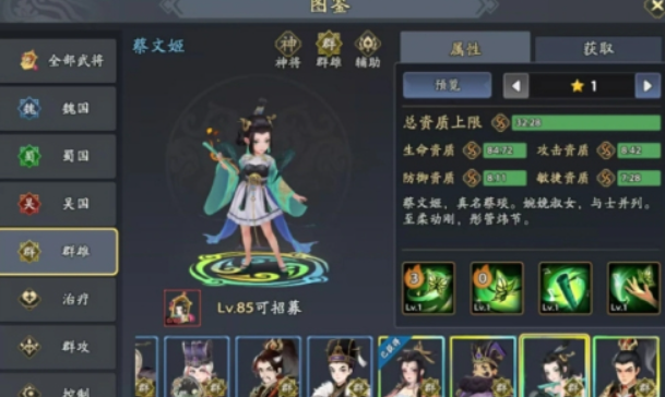 《三国志异闻录》蔡文姬介绍