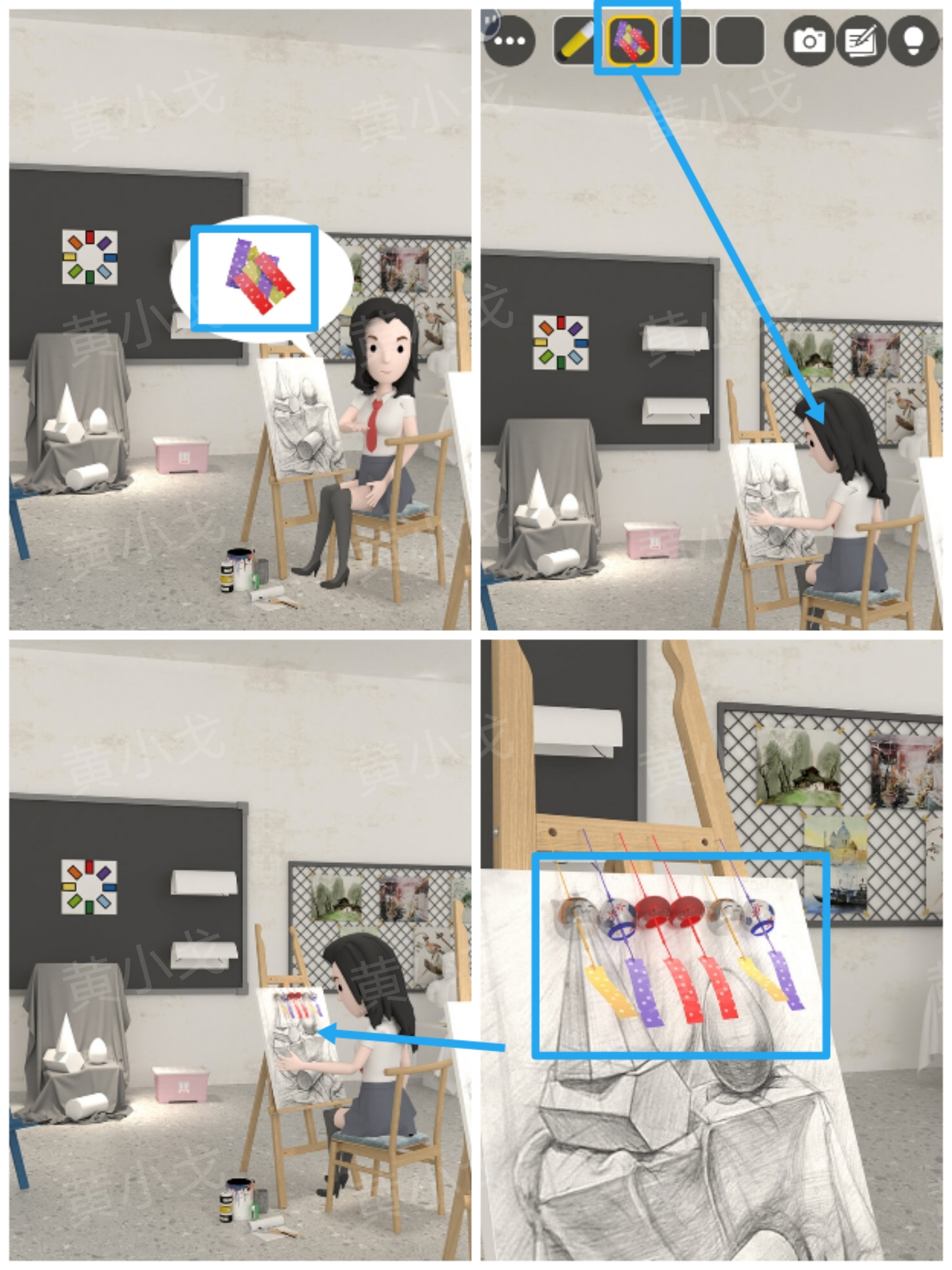 《Escape  Room侦探社》美术教室关卡攻略一
