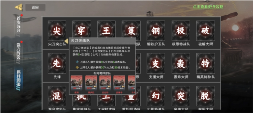 《保卫要塞》部队类型及羁绊玩法